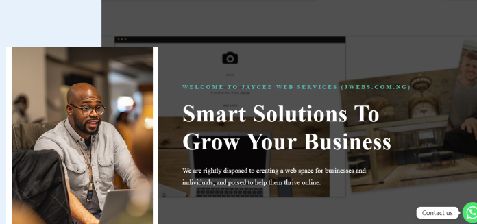 Front page of Jwebs.com.ng