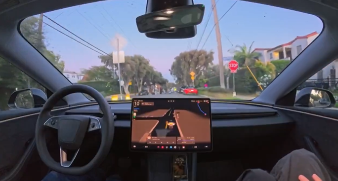 How safe is it When Tesla Car Drives Itself Around?